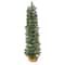 3ft. Pre-Lit Green Pine Artificial Christmas Tree with Burlap Base, Warm White Lights